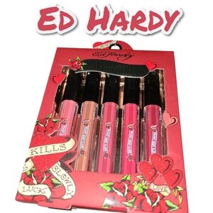 Ed Hardy Vibrant 5pc Matte Lipstick Collection